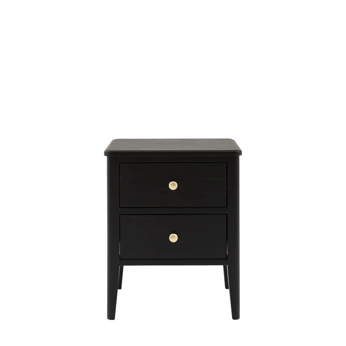 Bodhi Living Acton 2 Drawer Bedside Black House of Isabella UK