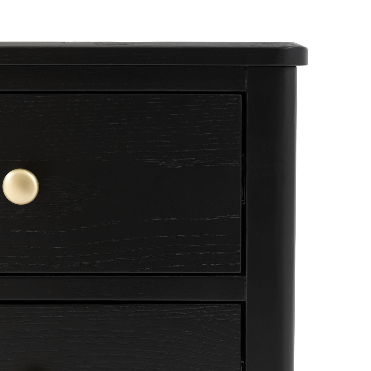 Bodhi Living Acton 2 Drawer Bedside Black House of Isabella UK