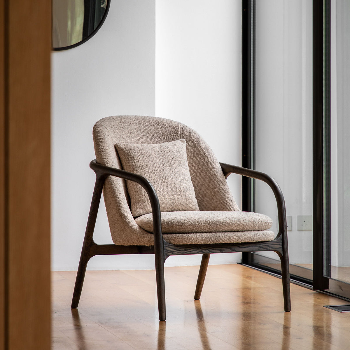 Allet Armchair - Taupe.