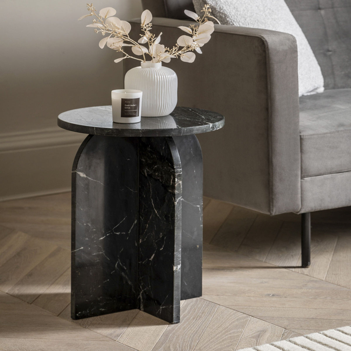 Amalfi Side Table Black.
