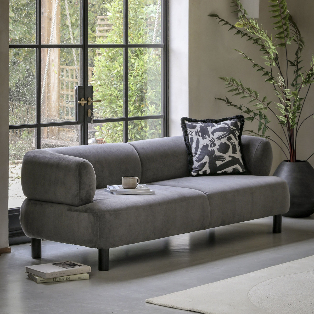 Ardo 3 Seater Sofa Anthracite.