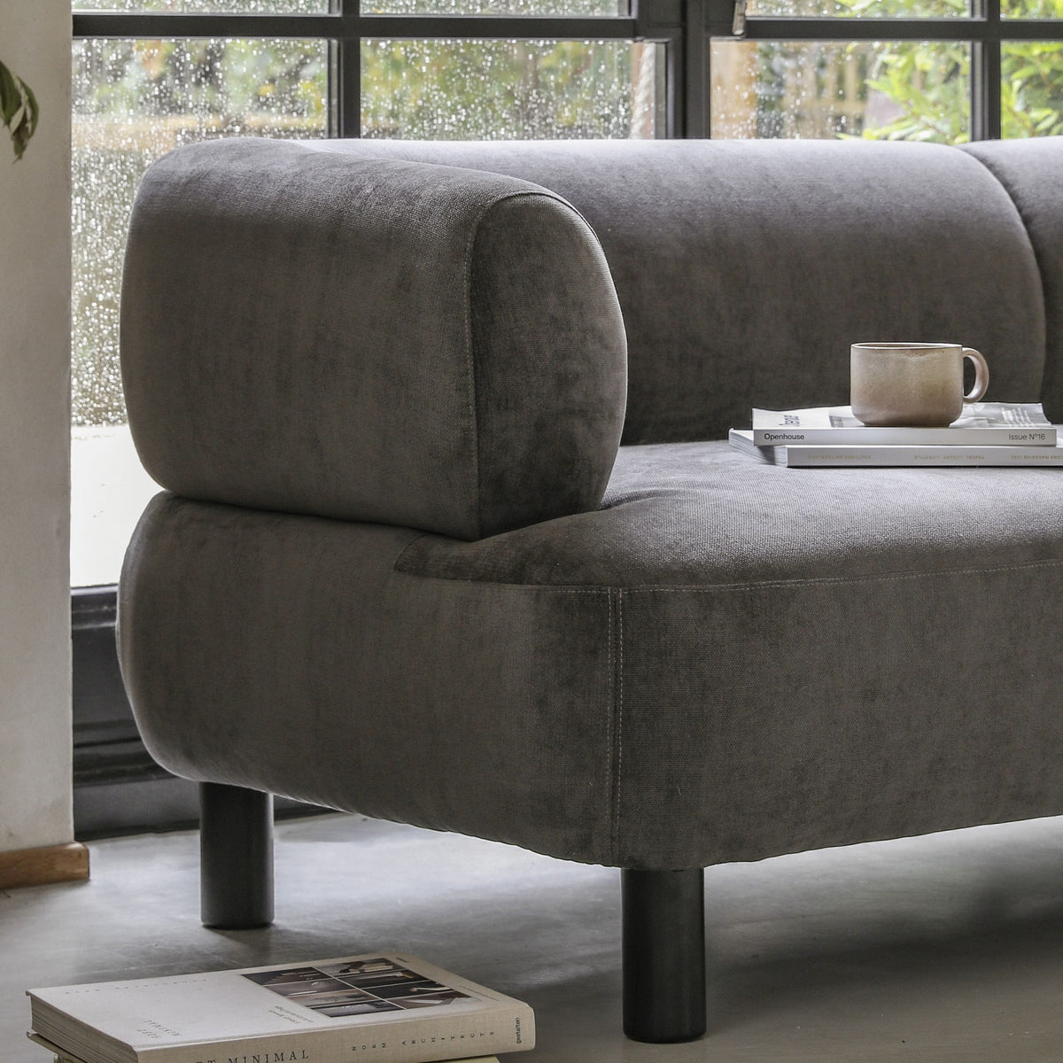 Ardo 3 Seater Sofa Anthracite.