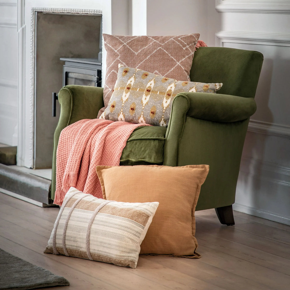 Bodhi Living Arkose Stripe Cushion Cover House of Isabella UK