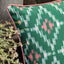 Bodhi Living Aroha Geo Printed Cushion Green House of Isabella UK