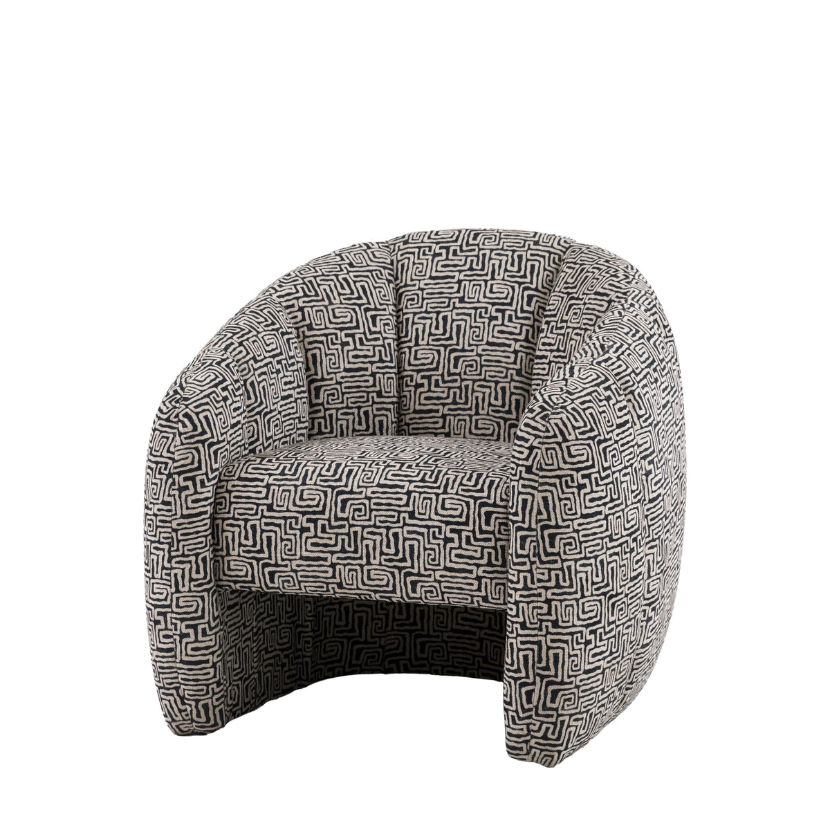 Bodhi Living Atella Tub Chair Tula Monochrome House of Isabella UK