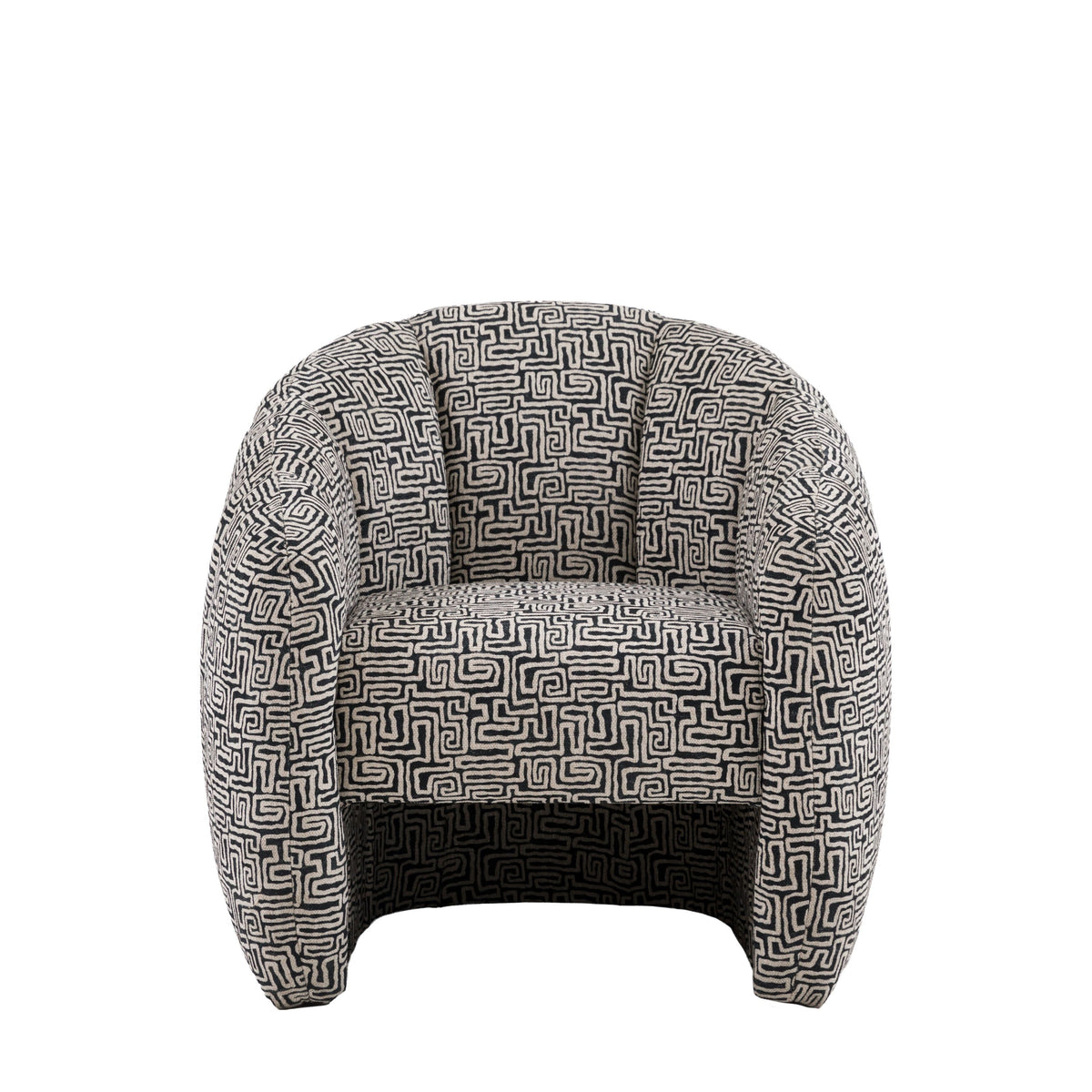 Bodhi Living Atella Tub Chair Tula Monochrome House of Isabella UK