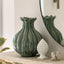 Bodhi Living Aven Glazed Vase Fennel Green House of Isabella UK