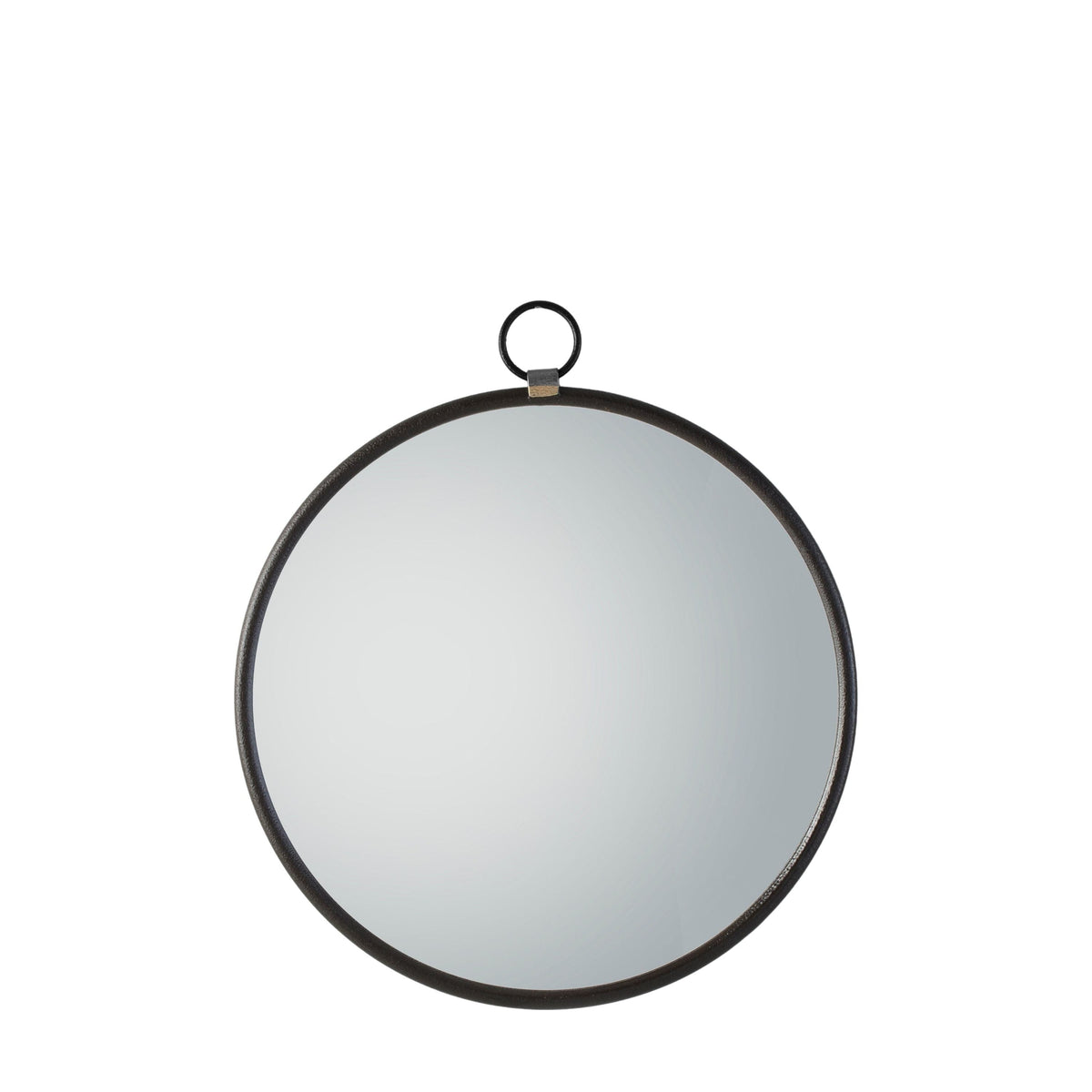 Barbon Black Round Mirror - Large.
