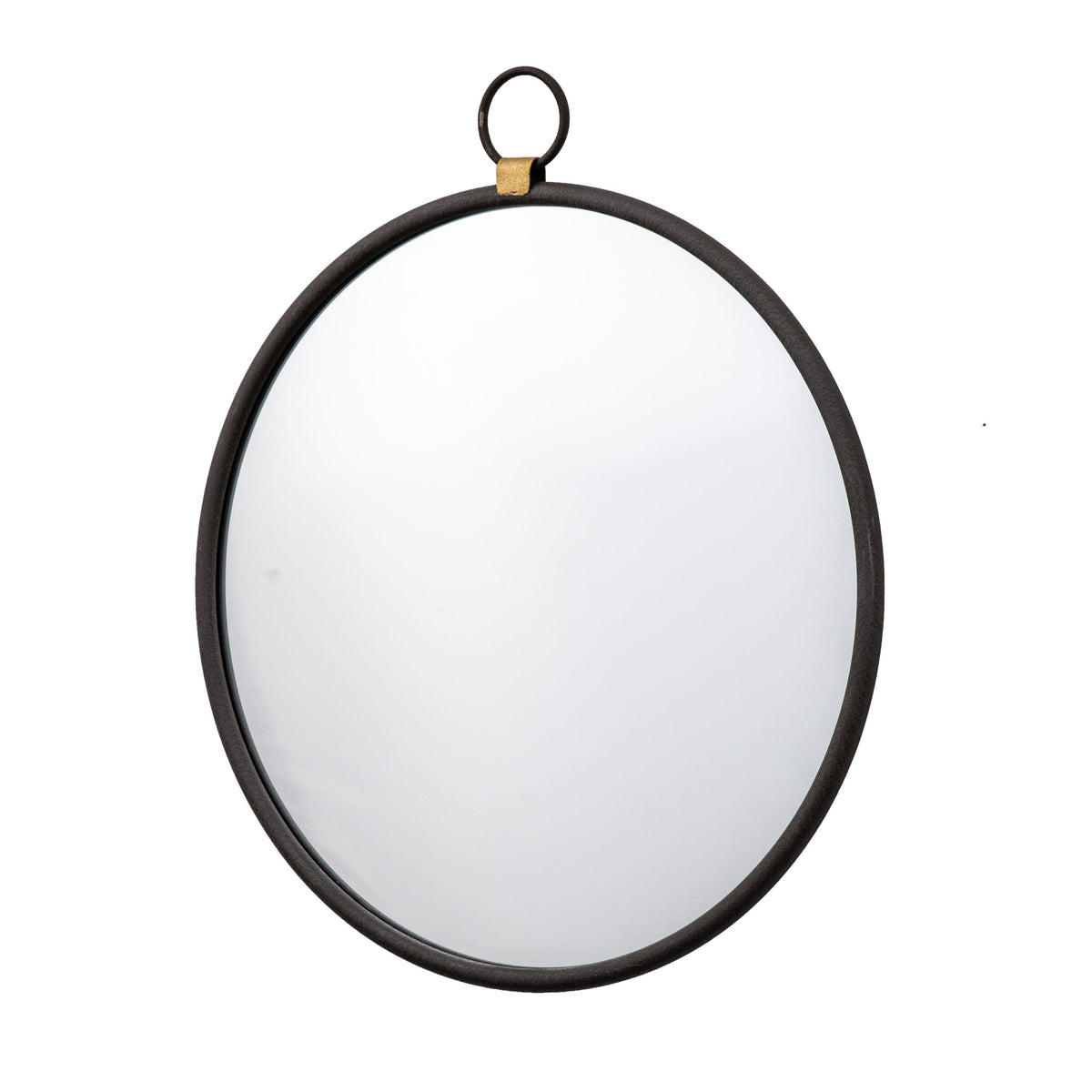 Barbon Black Round Mirror - Large.