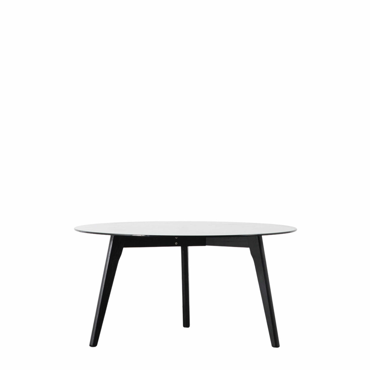 Barwick Round Coffee Table Black 900x900x450mm.