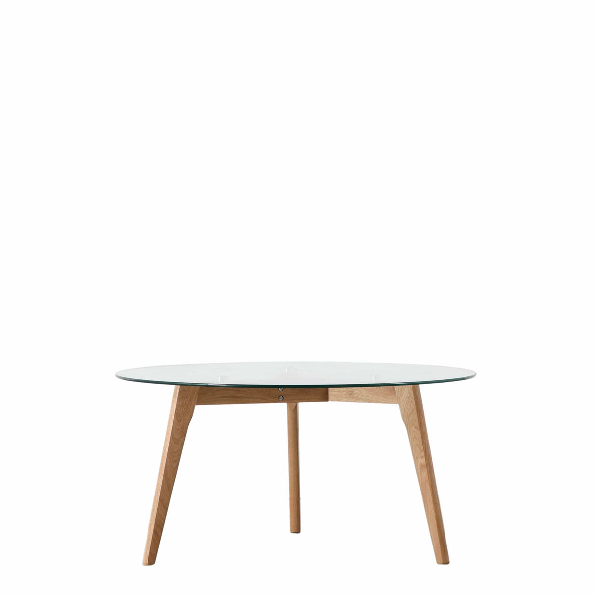 Barwick Round Coffee Table Oak 900x900x450mm.