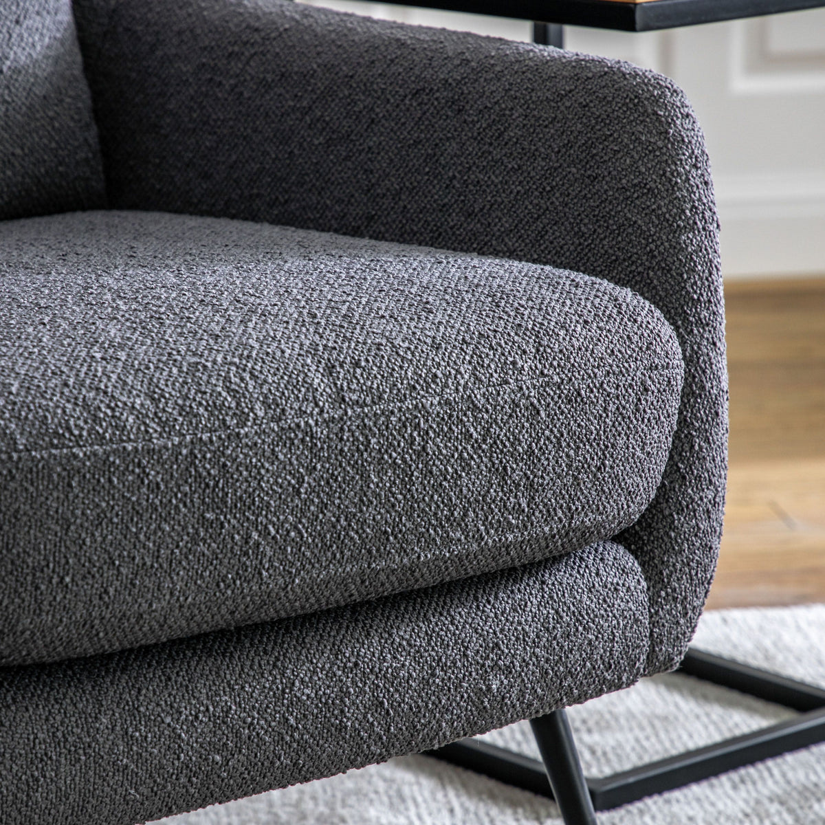 Beedon Armchair Dark Grey Linen.