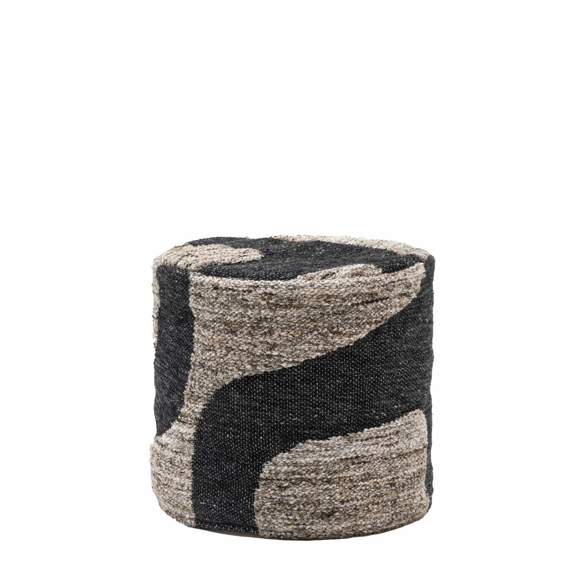 Bodhi Living BerGems Mono Graphic Drum Pouffe House of Isabella UK
