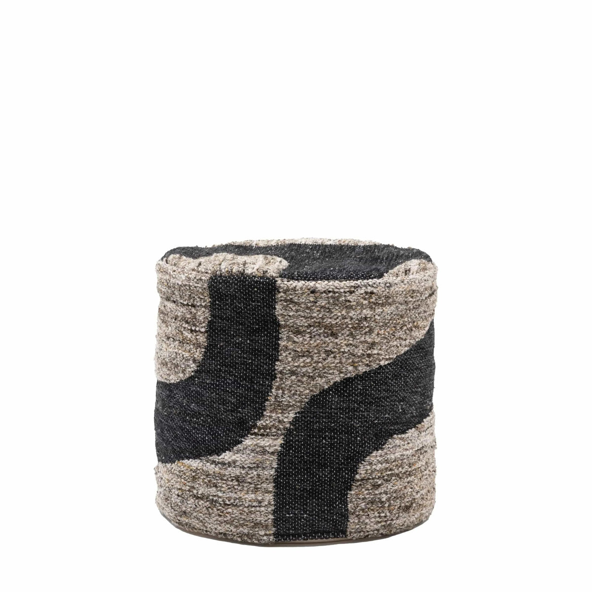 Bodhi Living BerGems Mono Graphic Drum Pouffe House of Isabella UK