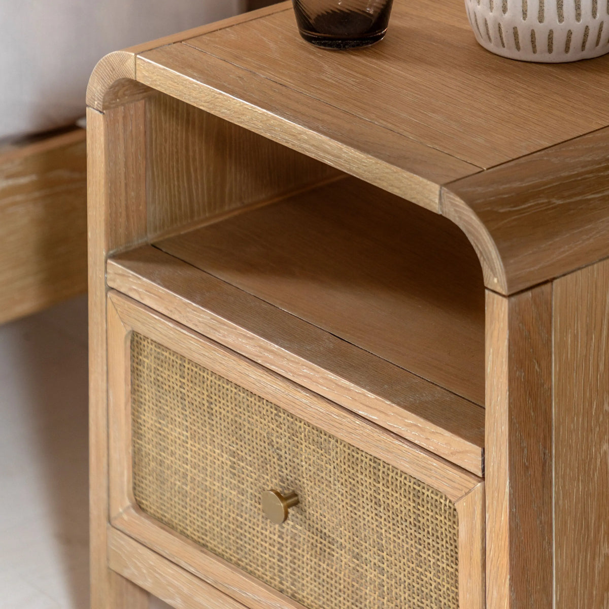 Bodhi Living Bibury 1 Drawer Bedside House of Isabella UK