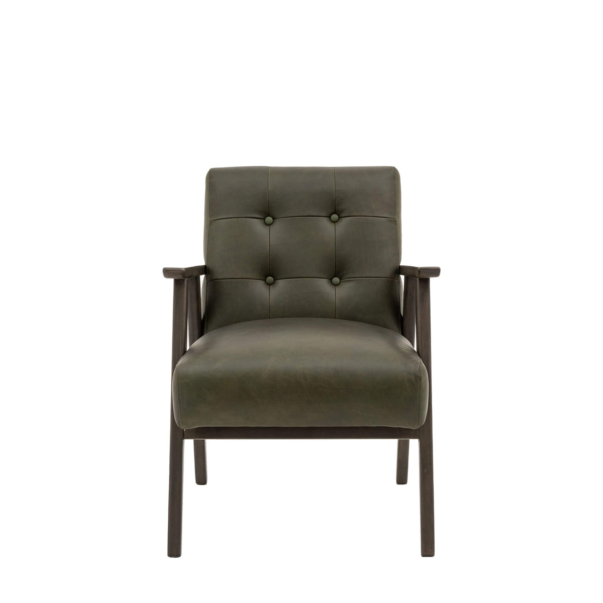 Bodhi Living BlackHallel Armchair Heritage Green Leather House of Isabella UK
