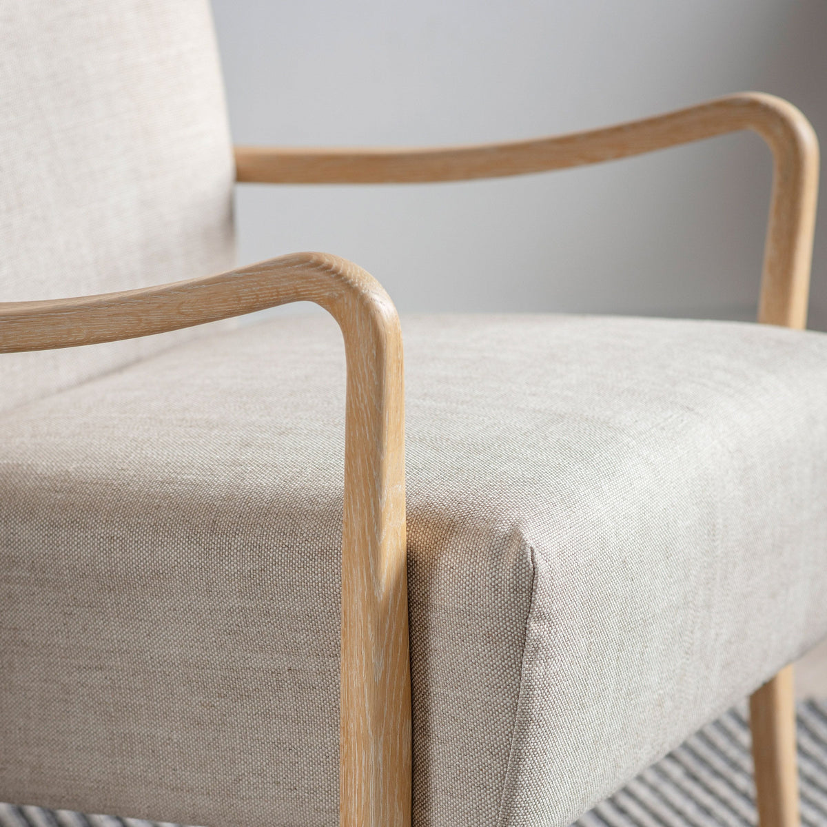 Bledlow Armchair Natural Linen.