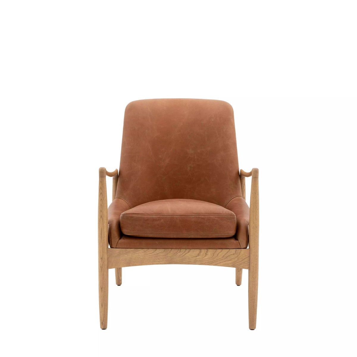 Bletchley Armchair Brown Leather.