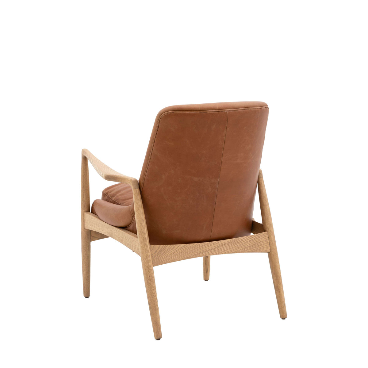 Bletchley Armchair Brown Leather.