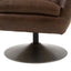 Bodhi Living Bristol Swivel Chair Brown Leather House of Isabella UK