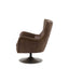 Bodhi Living Bristol Swivel Chair Brown Leather House of Isabella UK