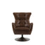 Bodhi Living Bristol Swivel Chair Brown Leather House of Isabella UK