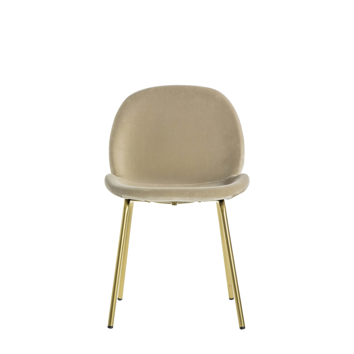 Calenick Chair Oatmeal Velvet (2pk).