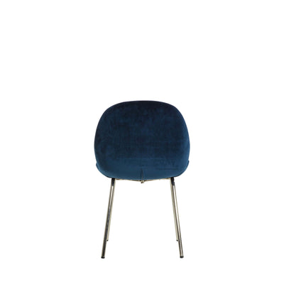 Bodhi Living Calenick Chair Petrol Blue Velvet (2pk) House of Isabella UK