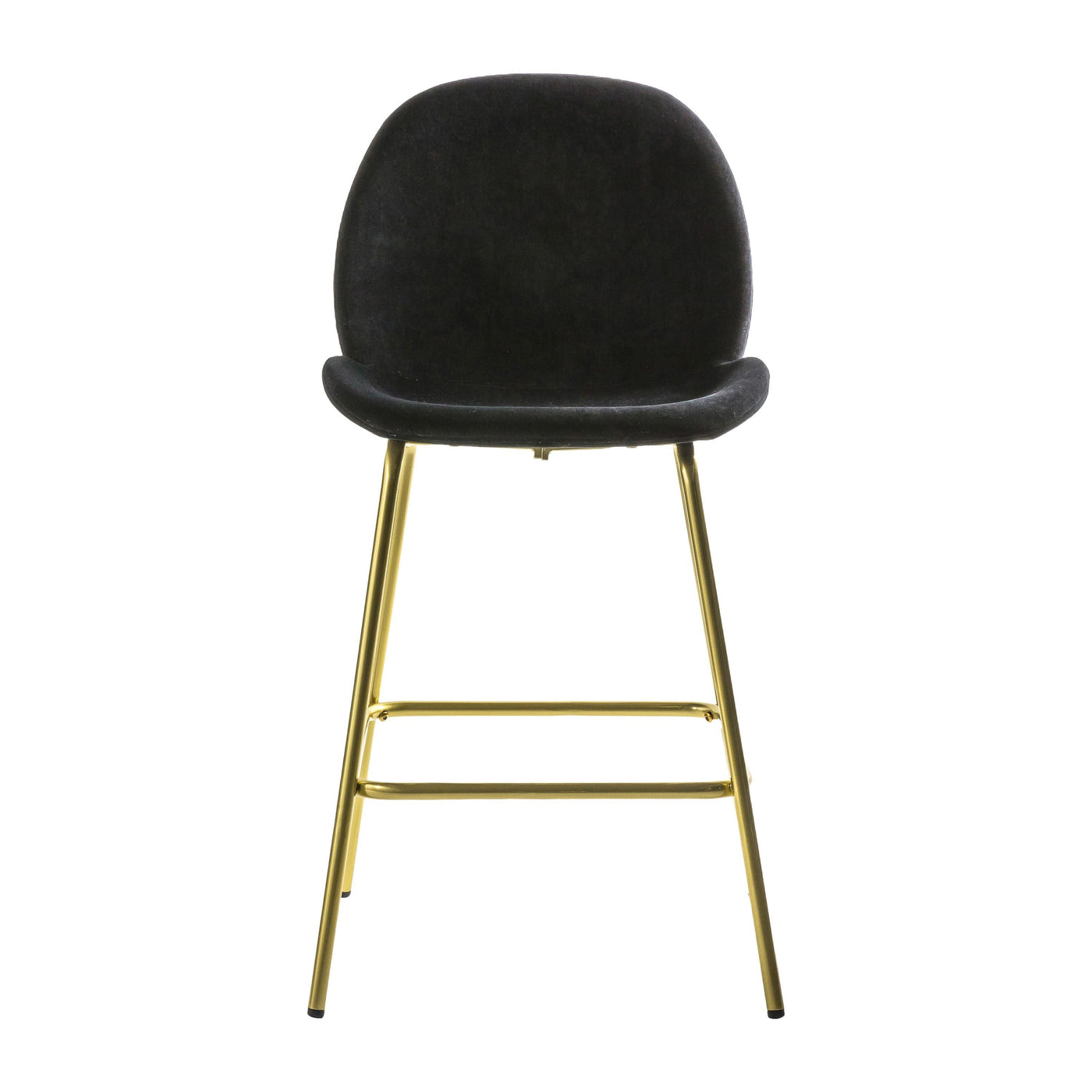 Bodhi Living Calenick Stool Black Velvet (2pk) House of Isabella UK