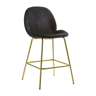 Bodhi Living Calenick Stool Black Velvet (2pk) House of Isabella UK