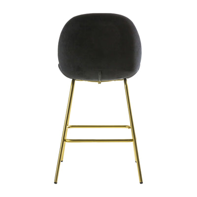 Bodhi Living Calenick Stool Black Velvet (2pk) House of Isabella UK