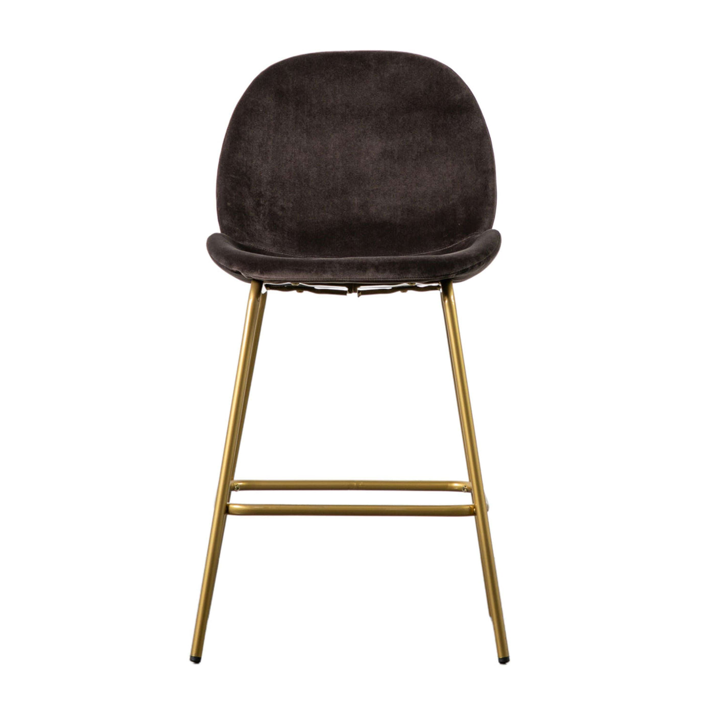 Bodhi Living Calenick Stool Chocolate Brown Velvet (2pk) House of Isabella UK