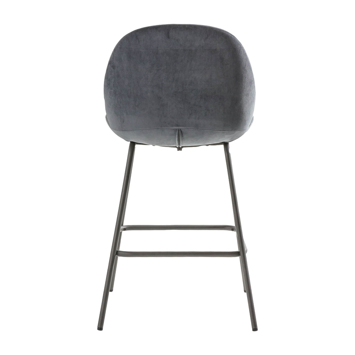 Calenick Stool Dark Grey Velvet (2pk).
