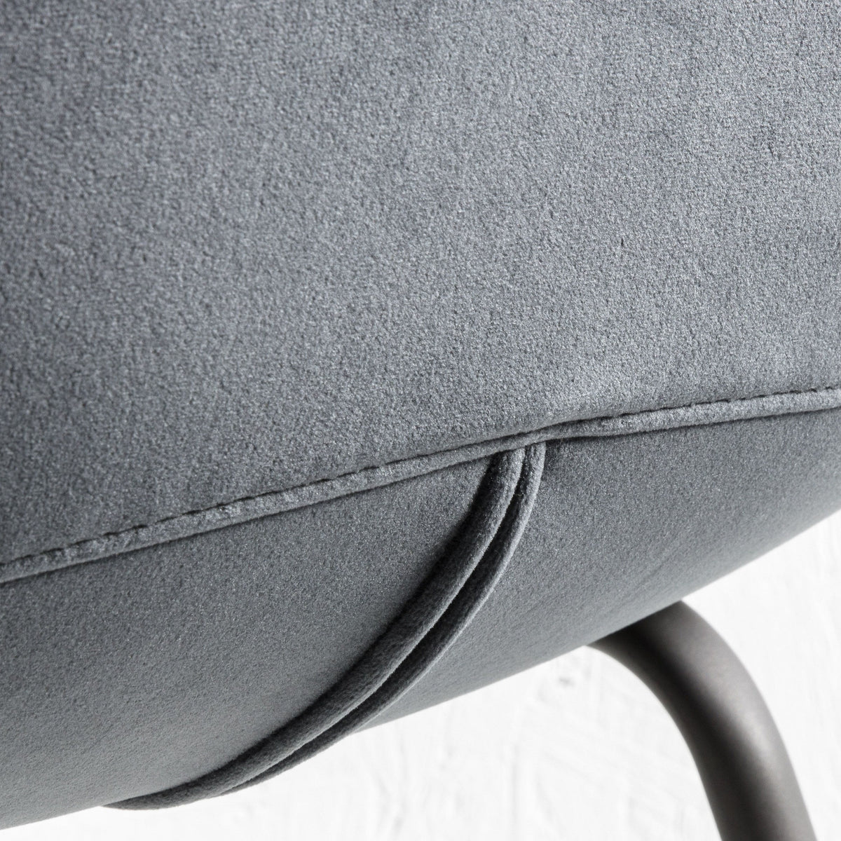 Calenick Stool Dark Grey Velvet (2pk).