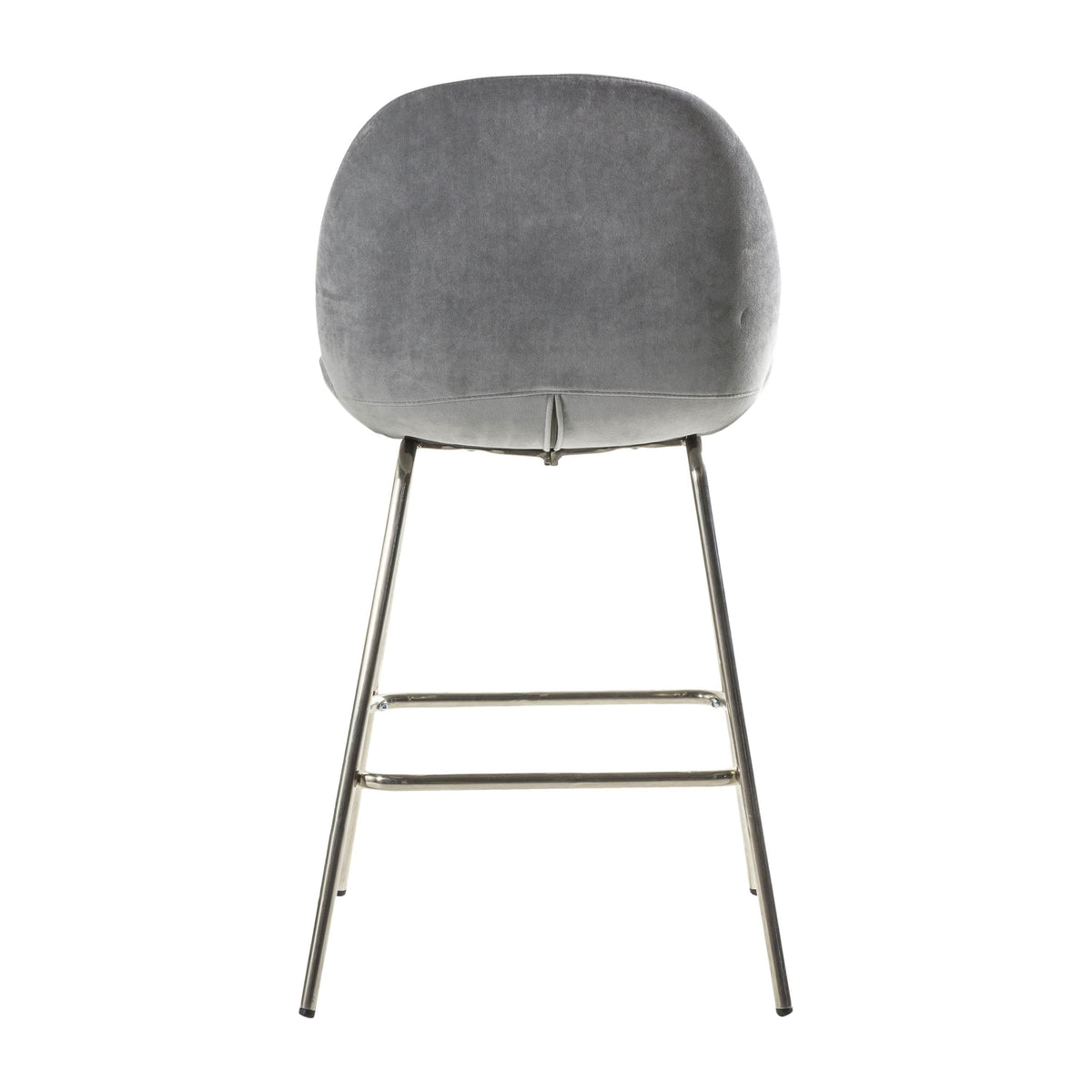 Calenick Stool Light Grey Velvet (2pk).