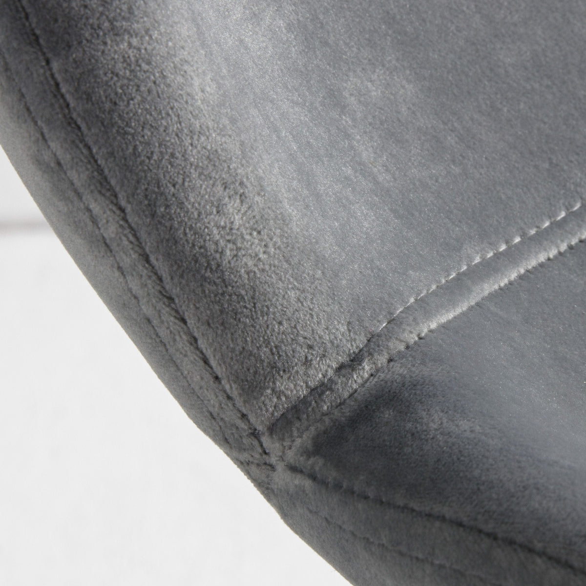 Calenick Stool Light Grey Velvet (2pk).