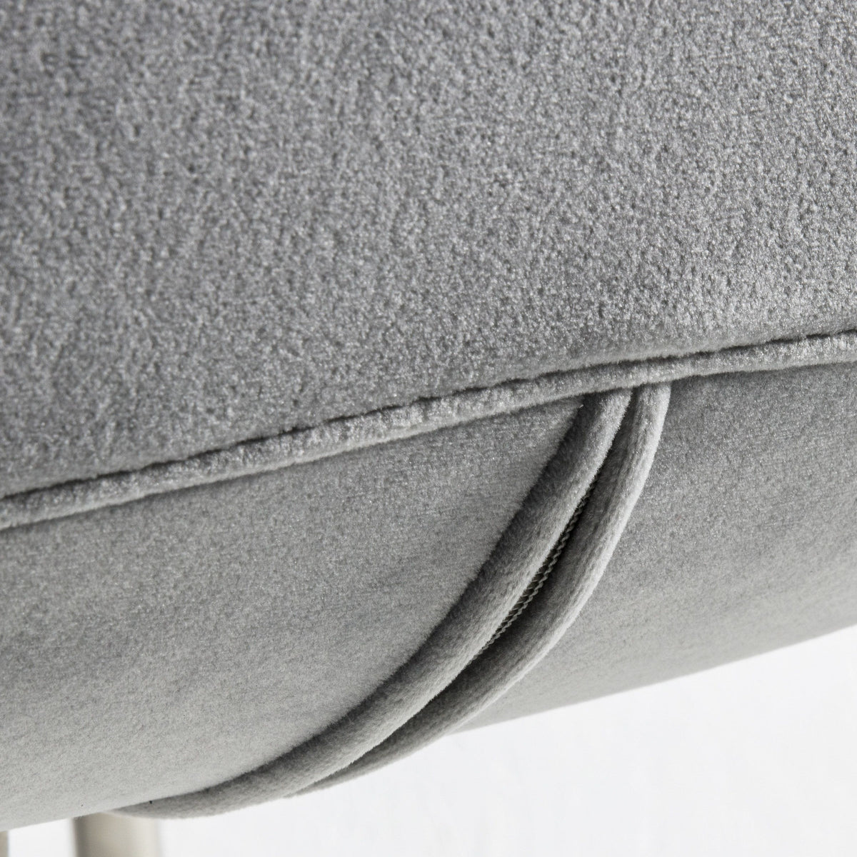 Calenick Stool Light Grey Velvet (2pk).