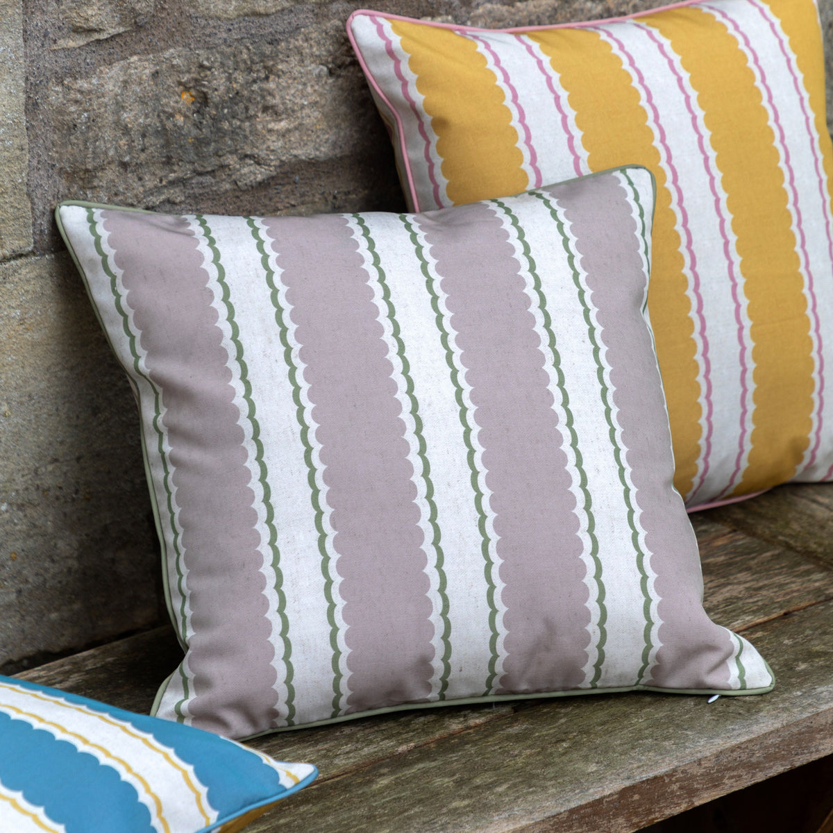 Bodhi Living Calivana Cushion Olive and Natural House of Isabella UK