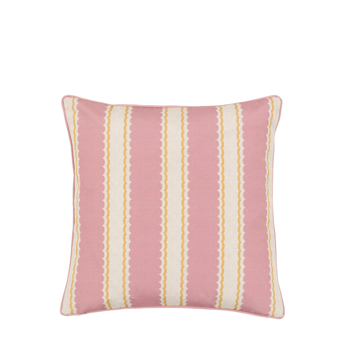 Bodhi Living Calivana Stripe Cushion Ochre and Pink House of Isabella UK