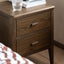 Bodhi Living Camden 2 Drawer Bedside Walnut House of Isabella UK