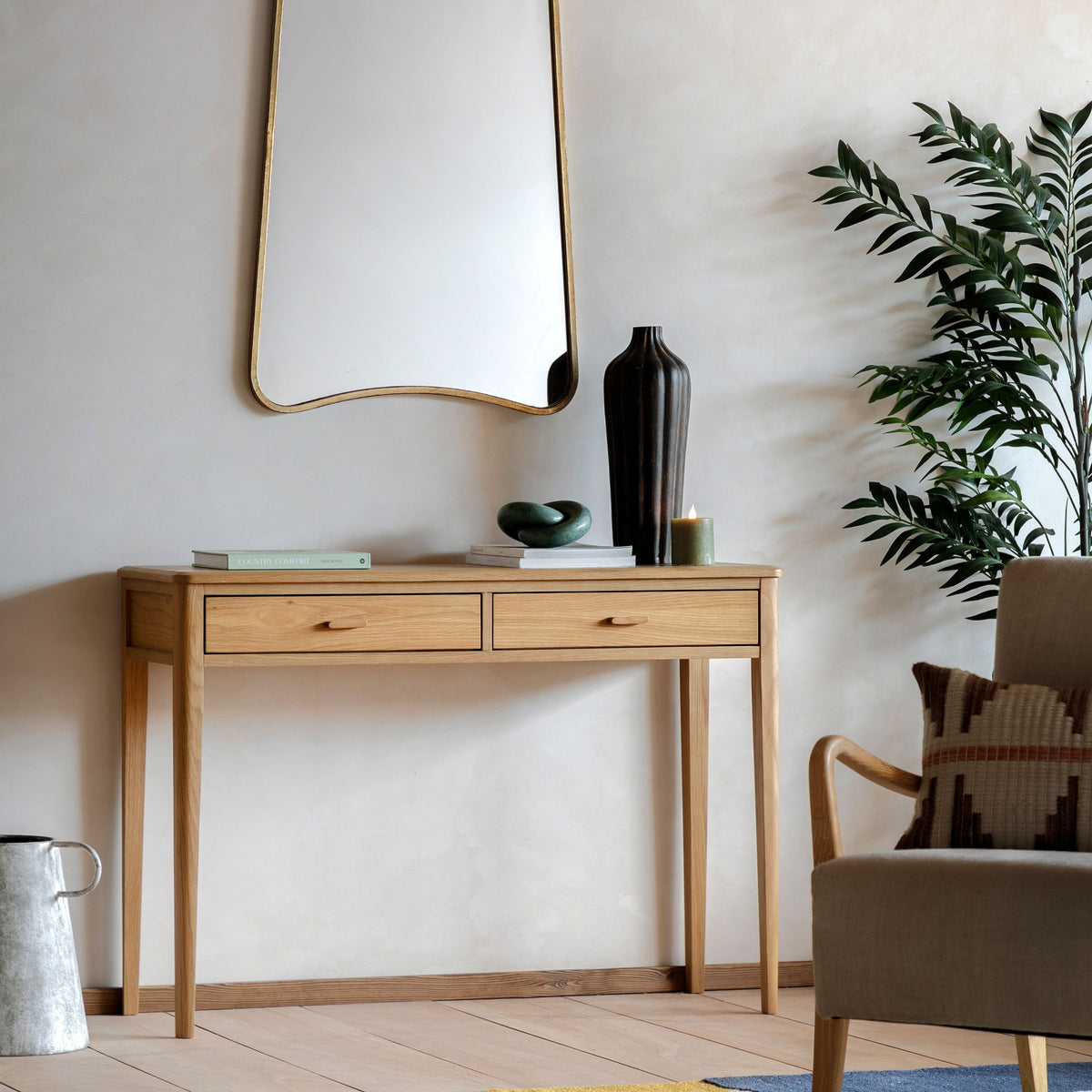 Bodhi Living Camden 2 Drawer Console Natural House of Isabella UK