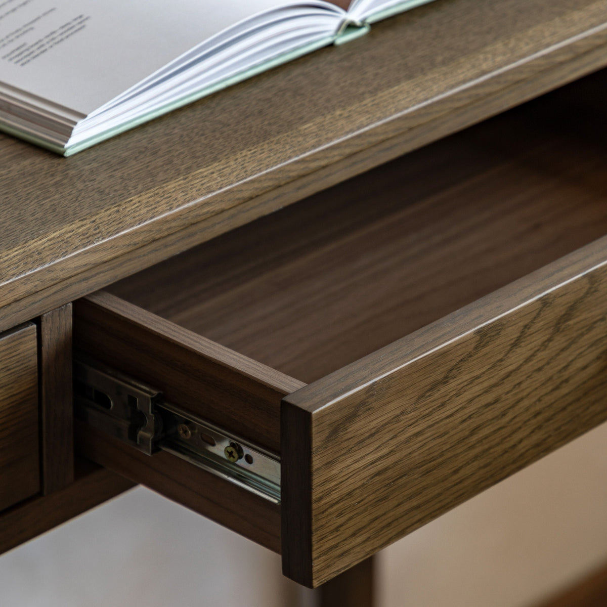 Bodhi Living Camden 2 Drawer Console Walnut House of Isabella UK