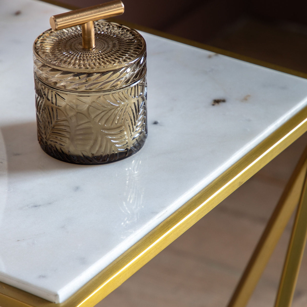 Cheddar Side Table Gold.