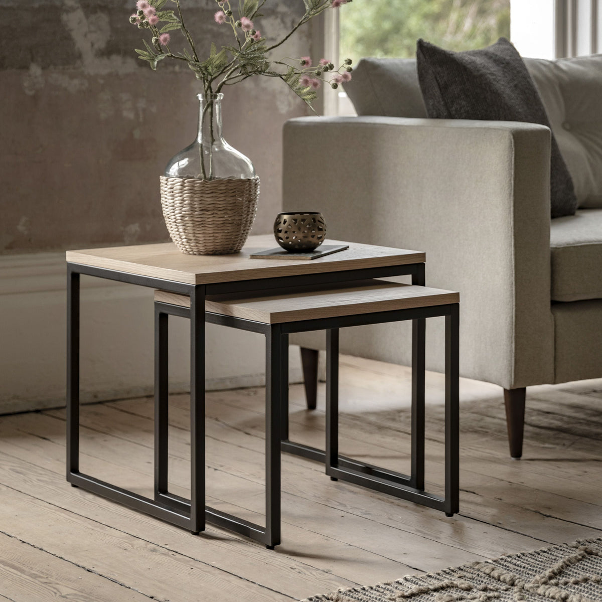 Cheltenham Side Table Nest 500x500x450mm.