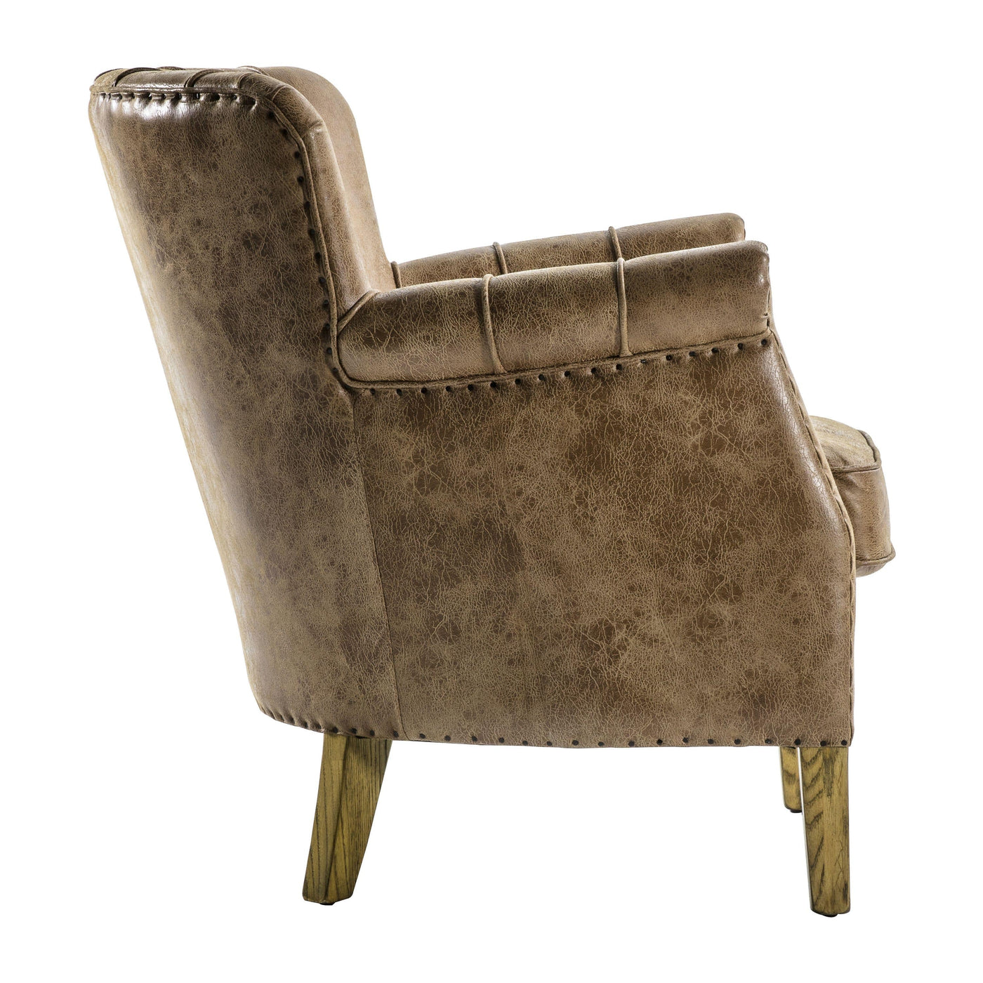 Bodhi Living Chew Armchair Brown Leather House of Isabella UK