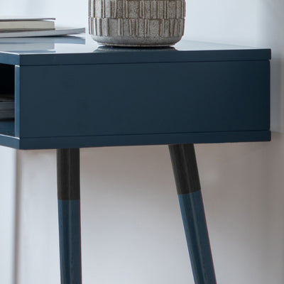 Bodhi Living Chipping Console Table Blue 1100x450x770mm House of Isabella UK