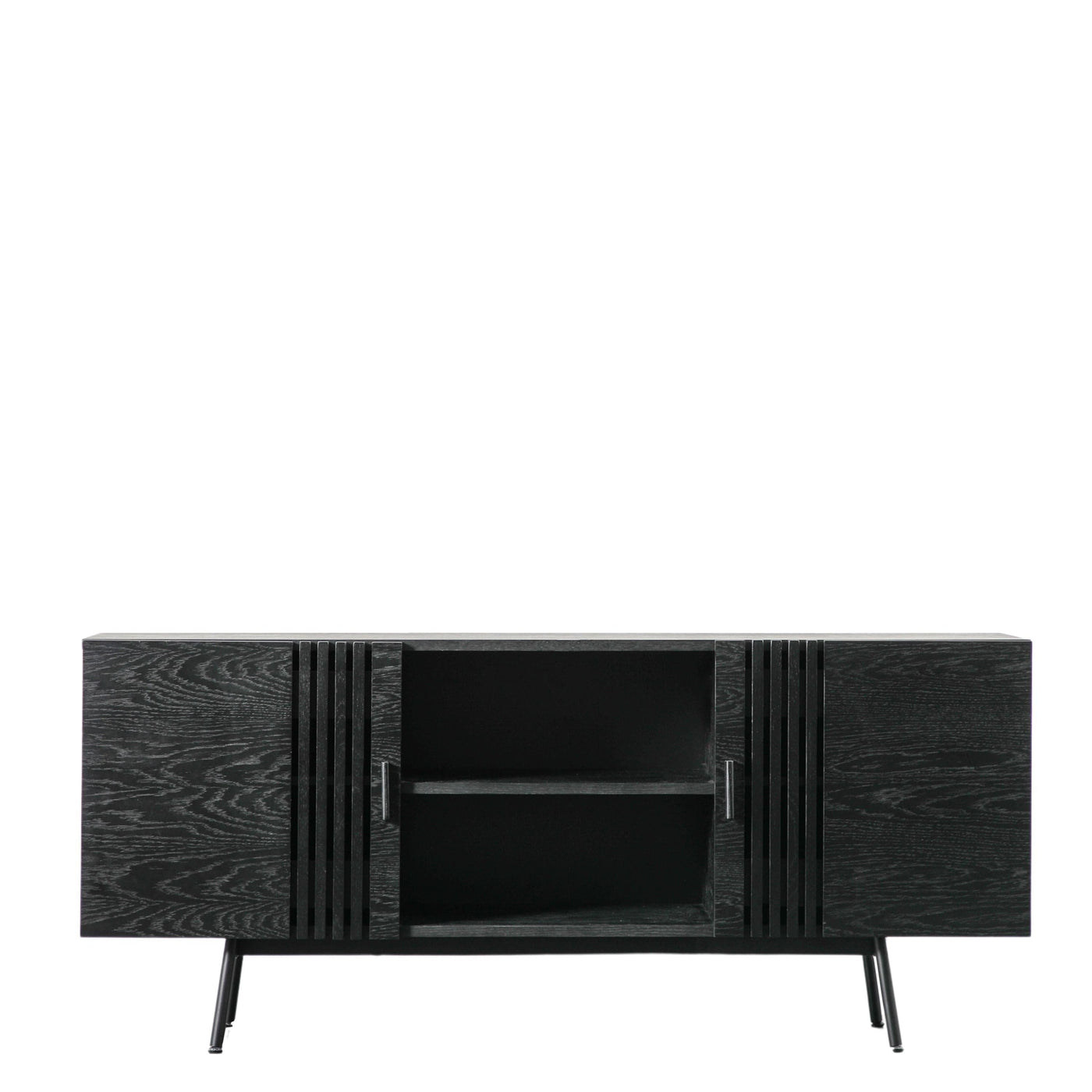 Bodhi Living Chivery Sideboard Black 1600x420x700mm House of Isabella UK