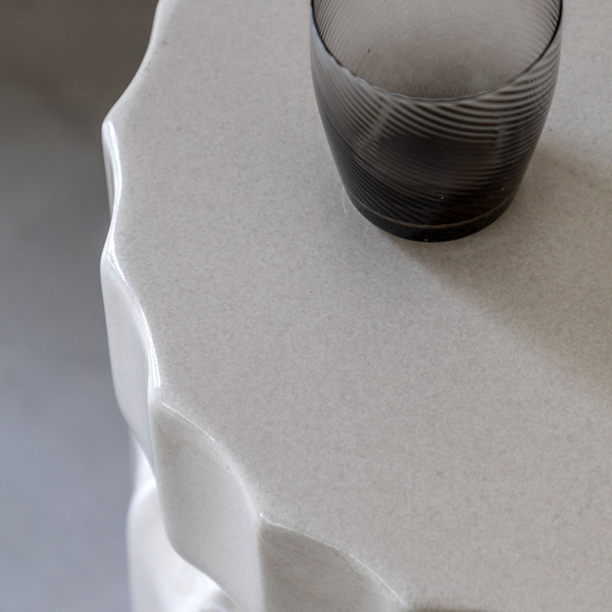 Bodhi Living Cirella Side Table Cream House of Isabella UK