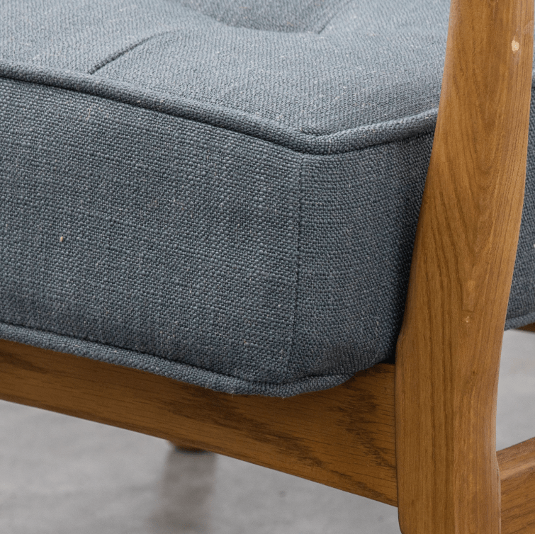 Clackwell Armchair Dark Grey Linen W700 x D740 x H800mm.