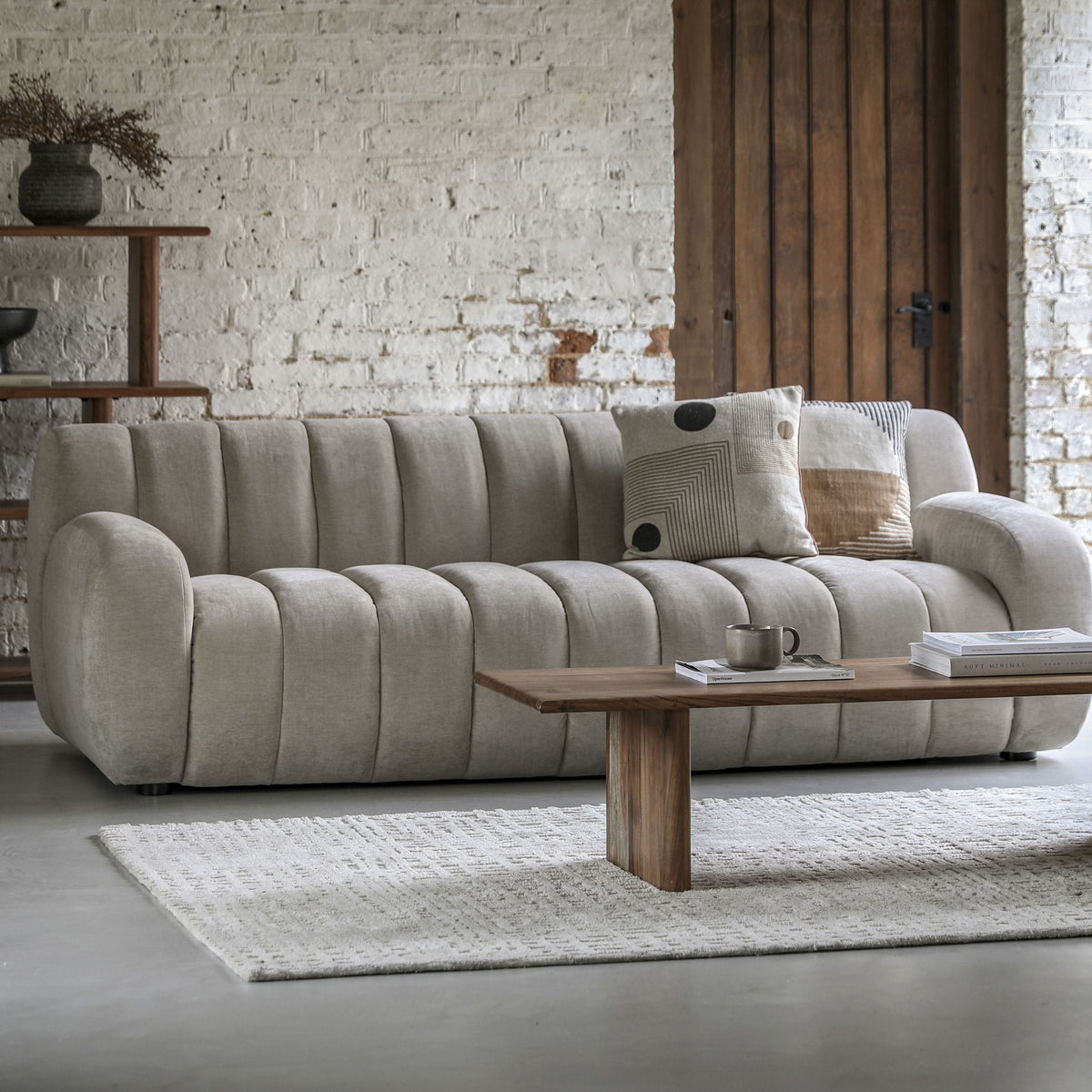 Coste 3 Seater Sofa Cream.